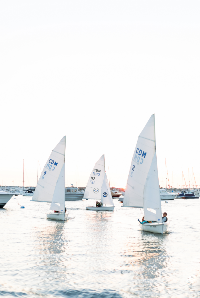Found Photography fine art print of sailboats on the still water