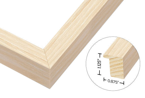 Oak wood frame example provided by Luma Prints