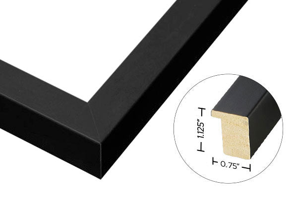 Black frame example provided by Luma Prints